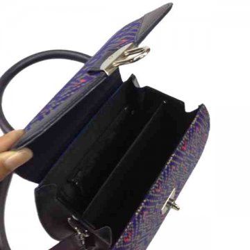 กระเป๋าถือ17 ตกแต่งผ้าลายขิดไทย